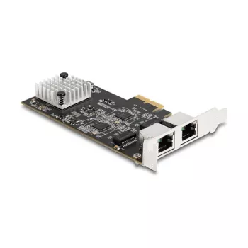 DeLOCK 81261 PCI Express x2 network card, 2 x RJ45 5 Gigabit LAN
