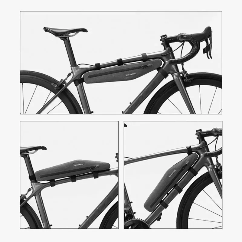 Rockbros AS-052 grey waterproof bike frame bag