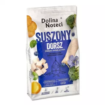 Dry dog food Dolina Noteci Premium cod 9 kg — complete adult diet, 26% protein, 15% fat, gluten- and lactose-free