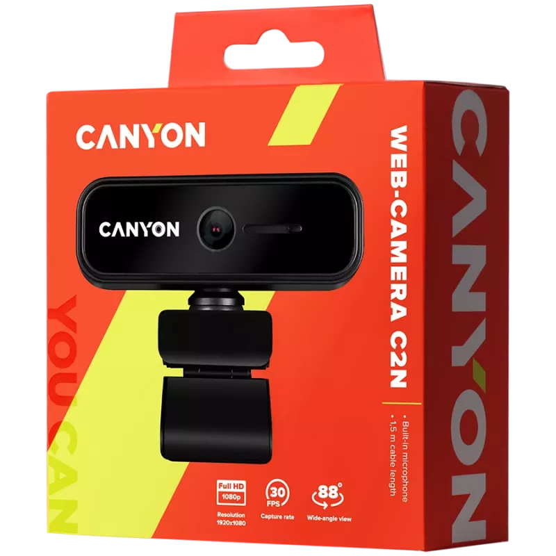 Canyon C2N 1080P full HD 2.0Mega fixed focus webcam USB2.0