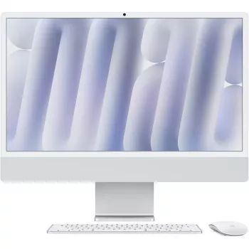 Apple iMac24 Silver/M4-8C-CPU 8C-GPU/16GB/256GB SSD/Key-German/MM2/1GB Ethernet