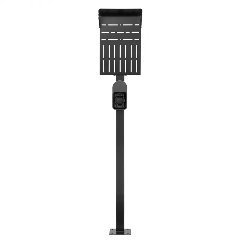 Outdoor stand for EV and PHEV car chargers Maclean, steel, 15kg max, MCE456