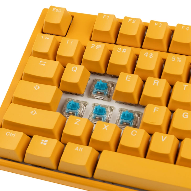 Ducky One 3 Yellow Gaming Keyboard, RGB LED - MX-Blue (US)