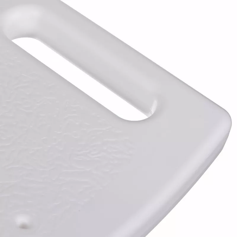 Rectangular adjustable shower stool