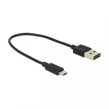 USB cable DeLOCK 84804 USB 2.0 0.2 m USB A Micro-USB B Black