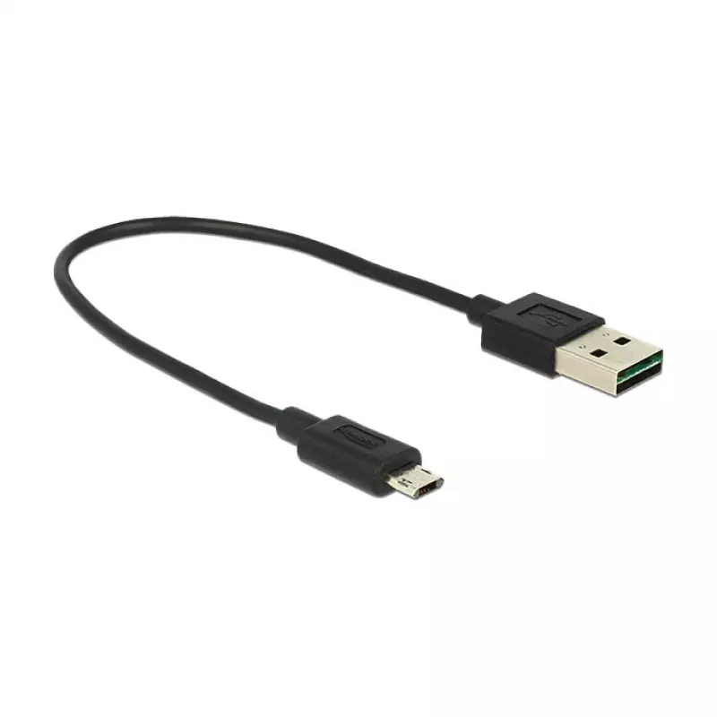 USB cable DeLOCK 84804 USB 2.0 0.2 m USB A Micro-USB B Black