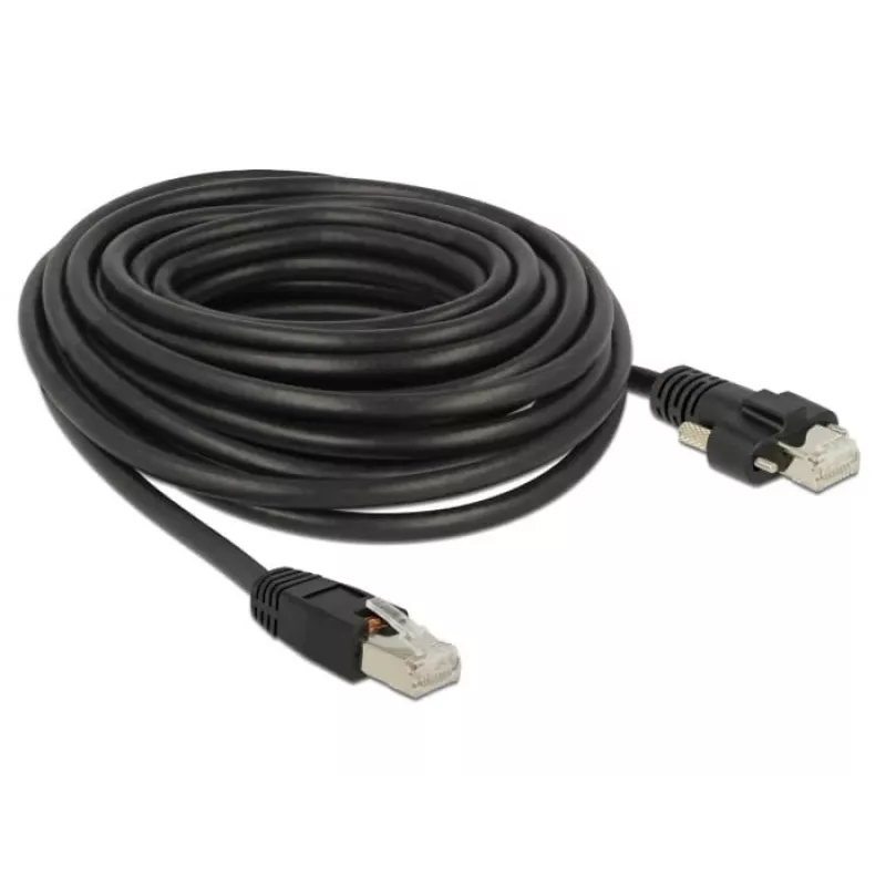 Networking Cable DeLOCK 85672 RJ-45 Cat6 10 m Black