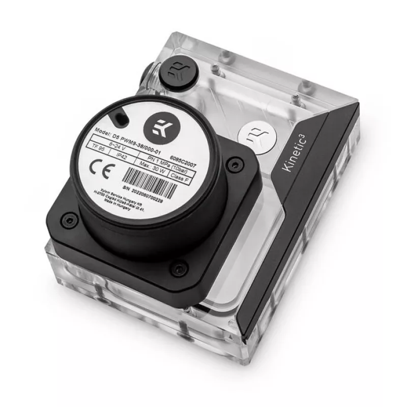 EK Water Blocks EK-Quantum Kinetic3 FLT D5 PWM Reservoir-Pump Combo - 92mm, D-RGB, Acrylic