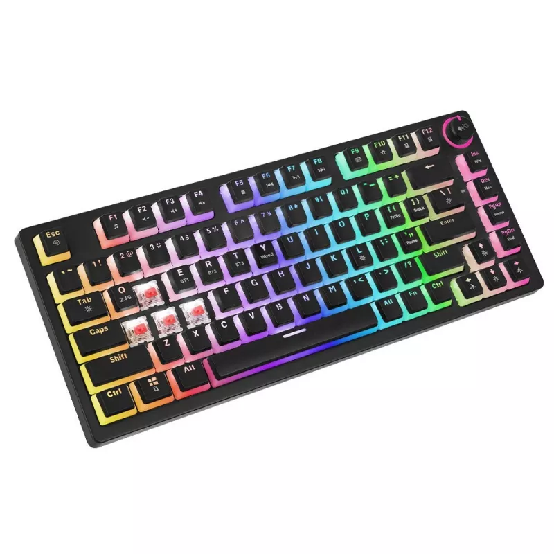 Gaming Keyboard Savio SAVGK-PHENIX RED PUDDING Mechanical RGB Wireless