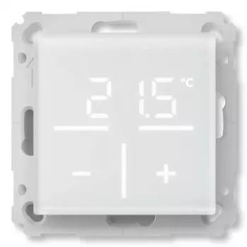 Glass wall thermostat Homematic IP 161333A0 with CO2 sensor, digital RF, 230 V, 54.5×54.5×29 mm