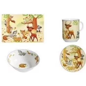 Table Set ritzenhoff & breker WALDTIERE, plastic placemats 450×300 mm, set