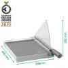 Leitz Precision Home Office Paper Cutter A4, 10 sheets, Manual clamp, Stainless steel, A4, 80 g/m², Anthracite