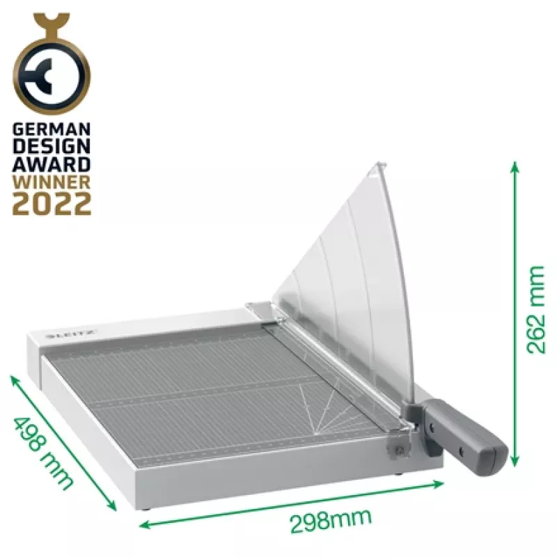 Leitz Precision Home Office Paper Cutter A4, 10 sheets, Manual clamp, Stainless steel, A4, 80 g/m², Anthracite