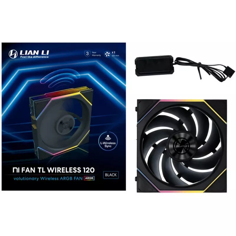 Lian Li UNI FAN TL 120mm ARGB Case Fan - Black
