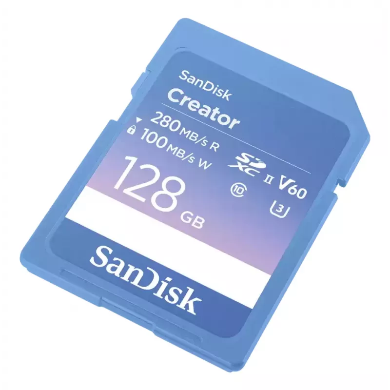 SanDisk Creator SD Memory Card UHS-II 128GB Transfer Speeds up to 280 MB/s