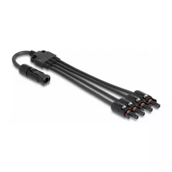 Cable splitter DeLOCK DL4 Solar Splitter Cable 1 x male to 4 x female 50 cm black