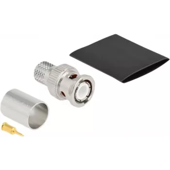 BNC plug for crimping DeLOCK 90024 LMR 400 with shrink tube