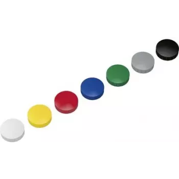 Maul Magnet MAULsolid (Ø x H) 38 mm x 15.5 mm Round Yellow, Red, Blue, White, Green, Grey, Black 10 pc(s) 6163999 (6163999)