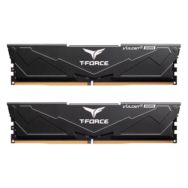 Team Group VULCAN FLABD516G6000HC3001, 16 GB, 1 x 16 GB, DDR5, 6000 MHz, 288-pin DIMM, Black