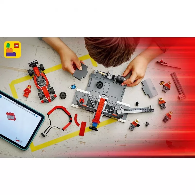 LEGO City F1 Pit Stop set 60443 — Ferrari F1 car, 322 pieces, 5 minifigures, age 6+
