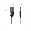 Audio receiver UGREEN CM309 Bluetooth 5.0 USB with 3.5 mm AUX jack, black, 20–20000 Hz