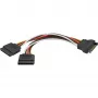 Power Cable SATA 15pin to 2x SATA HDD DeLOCK 60105 0.15m