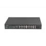 Unmanaged switch LANBERG RSFE-16P-2C-250 — 18-port Gigabit, 16x PoE+ (30W), 2x SFP, 250W, 1U, metal, rack-mount