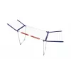Clothes horse Leifheit Pegasus 180 Maxx Winged — floor-standing drying rack, 18 m drying space, adjustable height 1080–1280 mm, 550×1100×1280 mm, blue/white