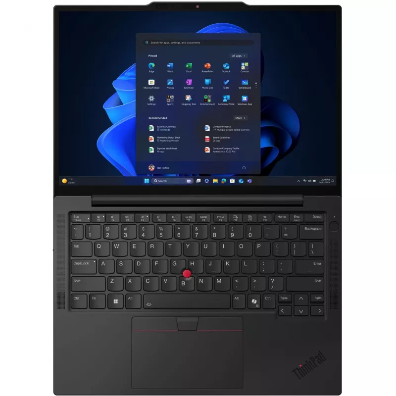Lenovo ThinkPad X13 Gen 6 (Intel) Intel Core Ultra 5 225U Laptop 33.8 cm (13.3 inch) WUXGA 16 GB LPDDR5x-SDRAM 512 GB SSD Wi-Fi 6E (802.11ax) Windows 11 Pro German Black