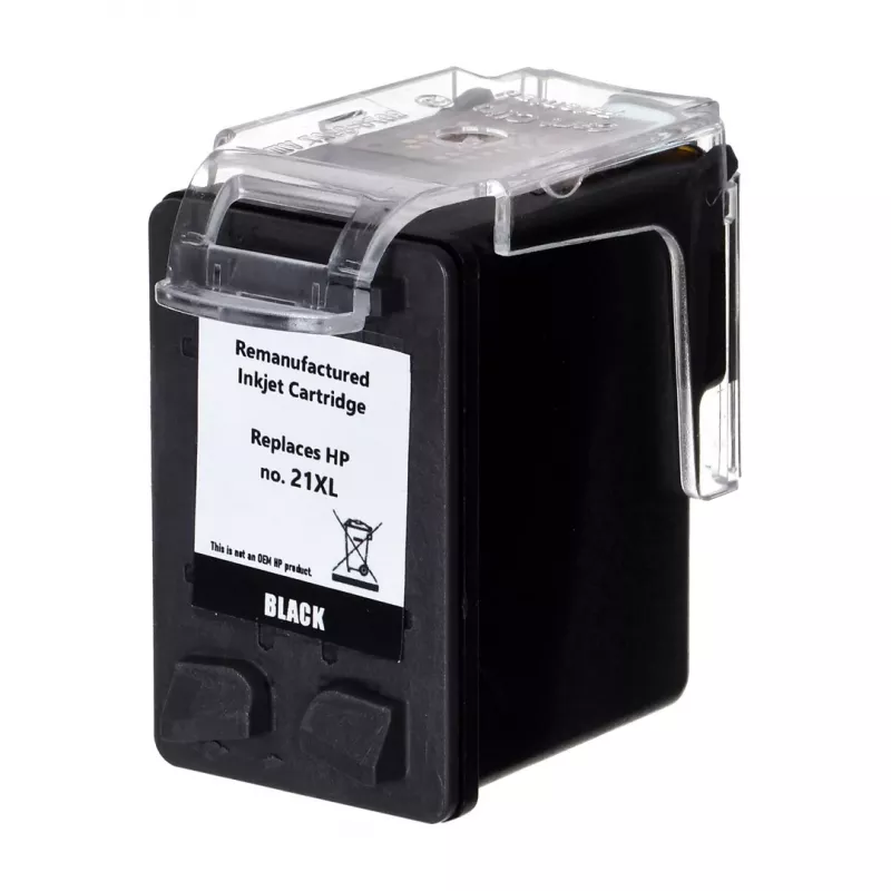 Superbulk B-H21XL Black Ink for HP Printer (Replacement HP 21XL C9351A) Standard