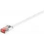 Wentronic Goobay CAT 6 Flat-Patch Cable, U/FTP, White, 15 m - Copper Material (94922)