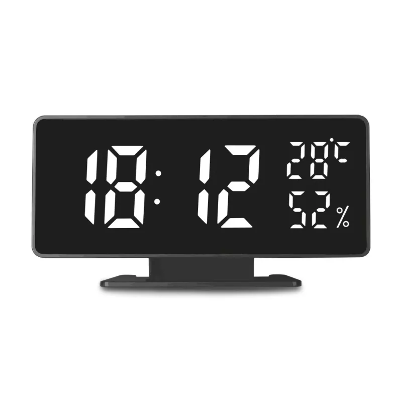 Digital LED alarm clock GreenBlue GB395 with temperature display