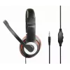 Wired gaming headset GEMBIRD MHS-03-BKRD — binaural, circumaural, 3.5 mm, 1.8 m cable, red/black