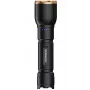 Flashlight Duracell DF2500R — black, handheld rechargeable torch
