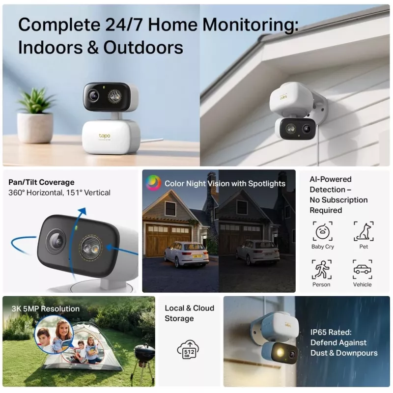TP-Link Tapo C236 Network Surveillance Camera Outdoor/Indoor 2304 x 1296