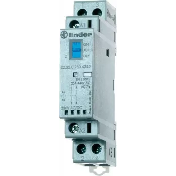 Finder Installation Contactor for 35 mm-Rail 22.32.0.230.4420 2 Normally Closed Contact (22.32.0.230.4420)