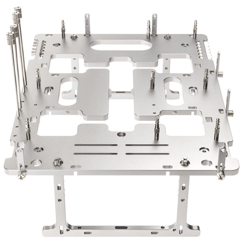Open-frame benchtable Streacom BC1 V2 silver — ATX support, test and build platform