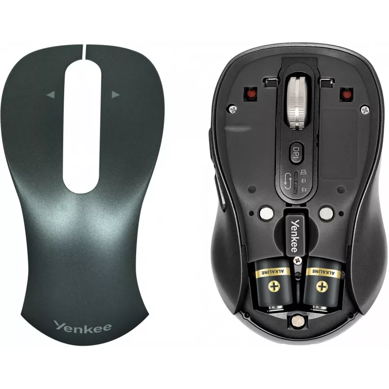 Wired ergonomic computer mouse YENKEE YMS2010BK — compact design, wired connection