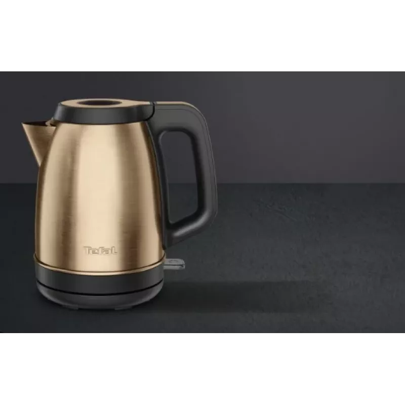Electric kettle Tefal 1.7 L 2400 W black/copper