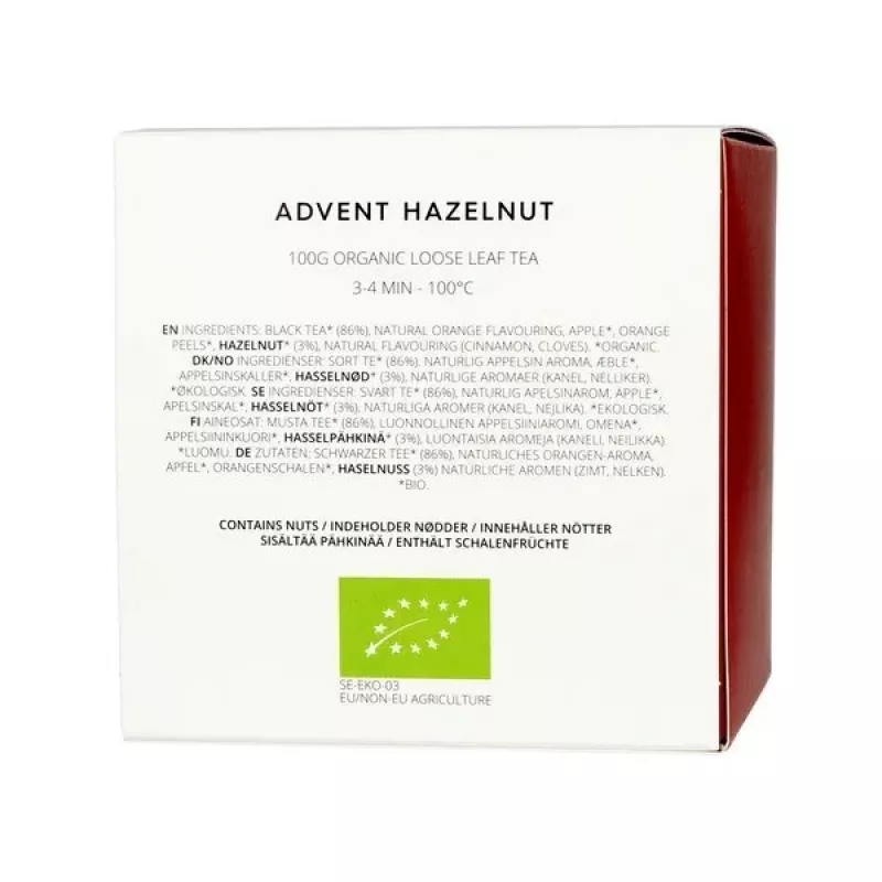 Loose black tea Advent Hazelnut 100g - Teministeriet