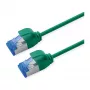 ROLINE Patch Cable Cat.6A (Class EA) S/FTP (PiMF), LSOH, PoE, grn, 0,3 m
