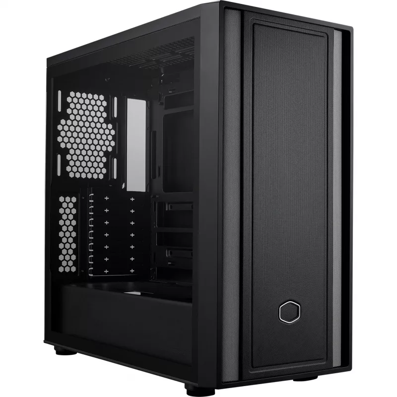 Cooler Master MasterBox 600 Lite PC case, MIDI-Tower, E-ATX, Tempered Glass - Black
