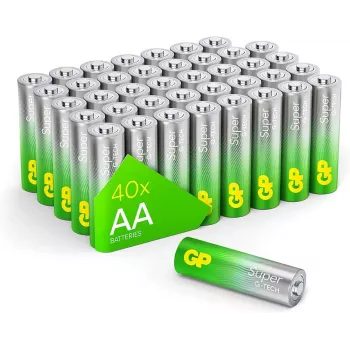 Alkaline AA batteries GP Long Lasting Power 1.5 V, pack of 20