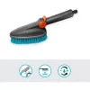 Cleansystem hand brush M hard grey turquoise all-round soft plastic strip