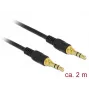 Audio Cable 3.5mm DeLOCK 85549 2m Black