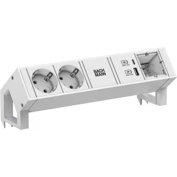 Power strip Bachmann DESK2 with 2x CEE 7/3 sockets, model 902.3213