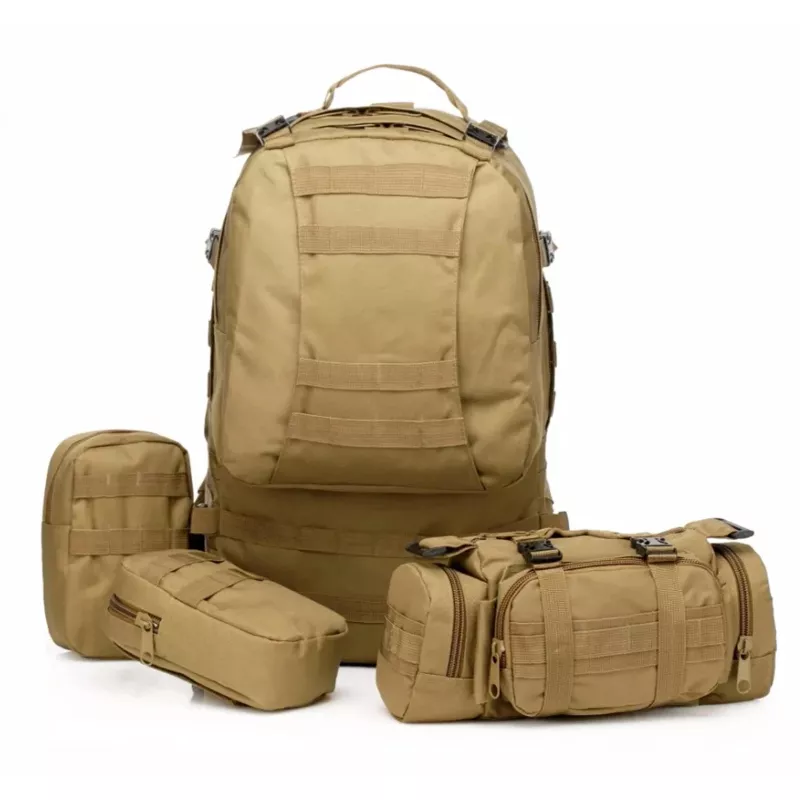 Extralink Military Backpack Tactical 4-in-1 School Travel Survival Bag 50L MIL-668