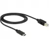 USB Cable DeLOCK 83601 USB 2.0 1m USB C USB B Black