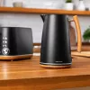 Electric kettle Cecotec 1.7L 2200W Black Woody