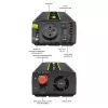 Car inverter Qoltec Monolith 1200 W Black 12 V